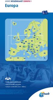 Wegenkaart - landkaart 1 Europa | ANWB Media