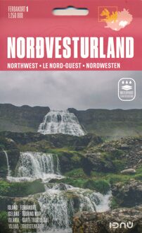 Wegenkaart - landkaart 1 IJsland Noord-West | Ferdakort
