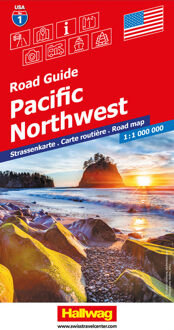 Wegenkaart - landkaart 1 Pacific Northwest USA | Hallwag