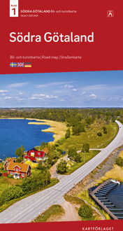 Wegenkaart - landkaart 1 Turistkarta Södra götaland - Zuid- Zweden | Norstedts