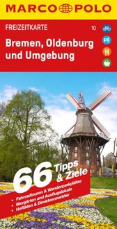 Wegenkaart - landkaart 10 Marco Polo Freizeitkarte Bremen - Oldenburg und Umgebung | MairDumont