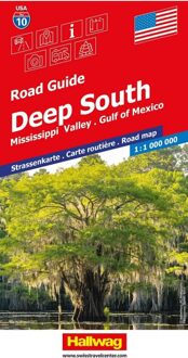 Wegenkaart - landkaart 10 USA Road guides Deep South / Mississippi Valley / Gulf of Mexico | Hallwag