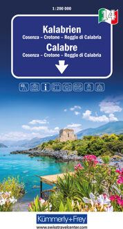 Wegenkaart - landkaart 14 Calabria / Kalabrie | Kümmerly & Frey