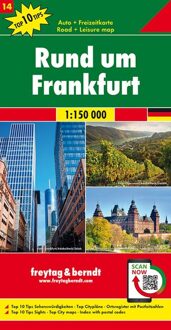 Wegenkaart - landkaart 14 Rund um Frankfurt | Freytag & Berndt