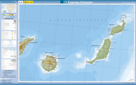 Wegenkaart - landkaart 15 Canarias Orientales - Oostelijke Canarische Eilanden | CNIG - Instituto Geográfico Nacional1