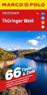 Wegenkaart - landkaart 22 Marco Polo Freizeitkarte Thüringer Wald | MairDumont