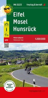 Wegenkaart - landkaart 223 Motorkarte Eifel Mosel Hunsrück | Freytag & Berndt