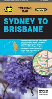 Wegenkaart - landkaart 244 Sydney to Brisbane | UBD Gregory's