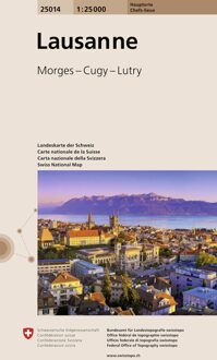 Wegenkaart - landkaart 25014 Lausanne - | Swisstopo