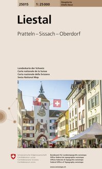 Wegenkaart - landkaart 25015 Liestal - | Swisstopo