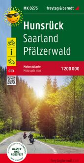 Wegenkaart - landkaart 275 Motorkarte Hunsrück - Saarland - Pfälzerwald | Freytag & Berndt