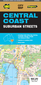 Wegenkaart - landkaart 289 Central Coast Suburban Streets | UBD Gregory's