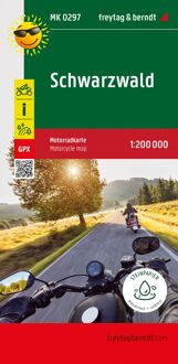 Wegenkaart - landkaart 297 Motorkarte Schwarzwald | Freytag & Berndt