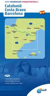 Wegenkaart - landkaart 3 Catalonië, Costa Brava, Barcelona | ANWB Media