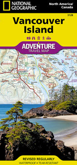 Wegenkaart - landkaart 3128 Adventure Travel Map Vancouver Island | National Geographic