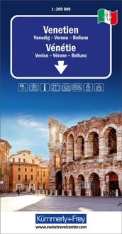 Wegenkaart - landkaart 4 Venetien - Venetië | Kümmerly & Frey