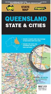 Wegenkaart - landkaart 419 Queensland State & Cities | UBD Gregory's