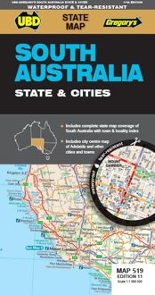 Wegenkaart - landkaart 519 South Australia - State & Cities | UBD Gregory's