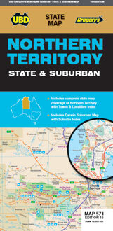 Wegenkaart - landkaart 571 Northern Territory State & Suburban | UBD Gregory's