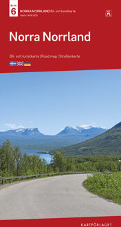 Wegenkaart - landkaart 6 Turistkarta Norra Norrland - Zweden Lapland | Norstedts
