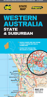 Wegenkaart - landkaart 670 Western Australia State & Suburban | UBD Gregory's