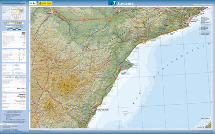 Wegenkaart - landkaart 7 Levante | CNIG - Instituto Geográfico Nacional1