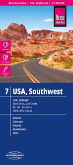 Wegenkaart - landkaart 7 USA südwest - USA Zuid-West | Reise Know-How Verlag