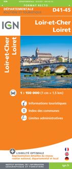 Wegenkaart - landkaart 721331 Loir-et-Cher - Loiret | IGN - Institut Géographique National