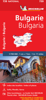 Wegenkaart - landkaart 739 Bulgarije | Michelin