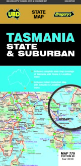 Wegenkaart - landkaart 770 Tasmania State & Suburban | UBD Gregory's