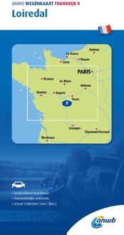Wegenkaart - landkaart 8 Loiredal | ANWB Media