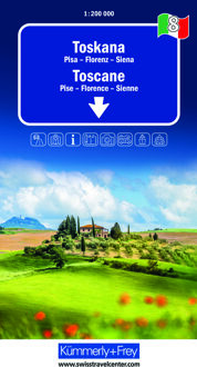 Wegenkaart - landkaart 8 Tuscany - Toscane | Kümmerly & Frey