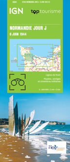 Wegenkaart - landkaart 87044 Normandie D Day, june 6, 1944 | IGN - Institut Géographique National