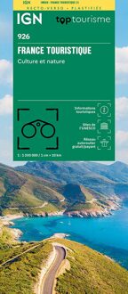 Wegenkaart - landkaart 926 Frankrijk Toeristische kaart geplast. cultuur en natuur | IGN - Institut Géographique National