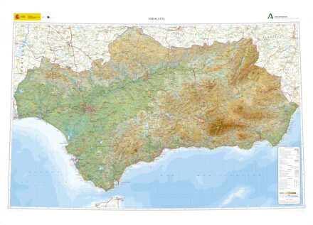 Wegenkaart - landkaart Andalusië | CNIG - Instituto Geográfico Nacional
