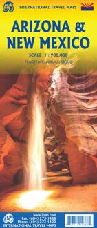 Wegenkaart - landkaart Arizona & New Mexico | ITMB