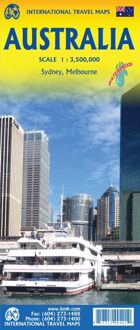 Wegenkaart - landkaart Australië Australia | ITMB