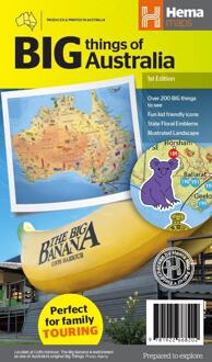 Wegenkaart - landkaart Big things Australia | Hema Maps