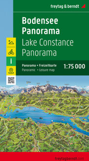 Wegenkaart - landkaart Bodensee panorama | Freytag & Berndt