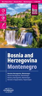 Wegenkaart - landkaart Bosnië Herzegovina & Montenegro | Reise Know How