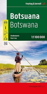 Wegenkaart - landkaart Botswana | Freytag & Berndt