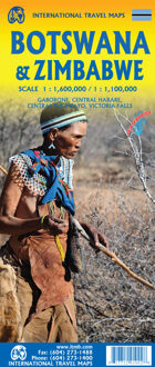 Wegenkaart - landkaart Botswana - Zimbabwe | ITMB