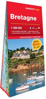 Wegenkaart - landkaart Bretagne | ExpressMap