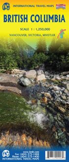 Wegenkaart - landkaart British Columbia | ITMB
