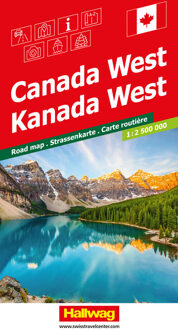 Wegenkaart - landkaart Canada West | Hallwag