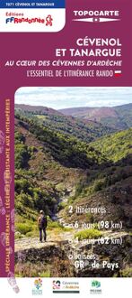 Wegenkaart - landkaart Cévenol et Tanargue - Au coeur des Cévennes d'Ardèche | FFRP