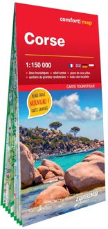 Wegenkaart - landkaart Corsica | ExpressMap