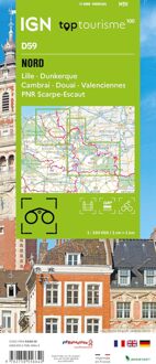 Wegenkaart - landkaart D59 Top D100 Nord | IGN - Institut Géographique National