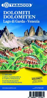Wegenkaart - landkaart Dolomiti - Dolomieten - Lago di Garda - Venezia | Tabacco Editrice