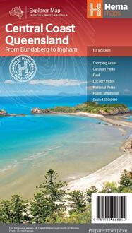 Wegenkaart - landkaart Explorer Map Central Coast Queensland | Hema Maps